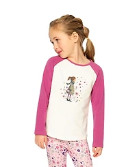 Deux par Toddler Girls 2T- 5T Raglan Organic Cotton T-Shirt