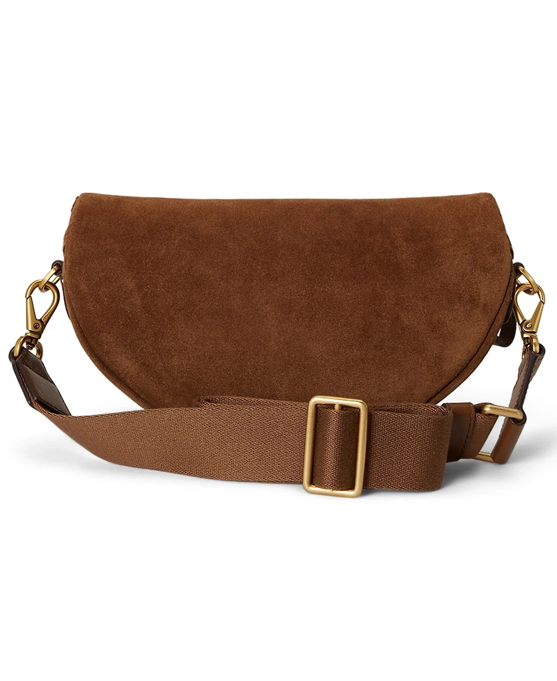 Lauren Ralph Lauren Suede Marcy Small Belt Handbag