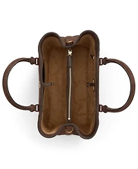 Lauren Ralph Suede Marcy Large Satchel Handbag