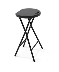 gaomon 1 Piece 24 Inch Ourdoor Folding Stool, Bar Stool with Handle for Outdoor Indoor Kitchen Home