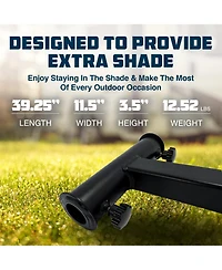 Camco Durable Alloy Steel Hitch Mount Umbrella Holder for Shaded Outdoor Events