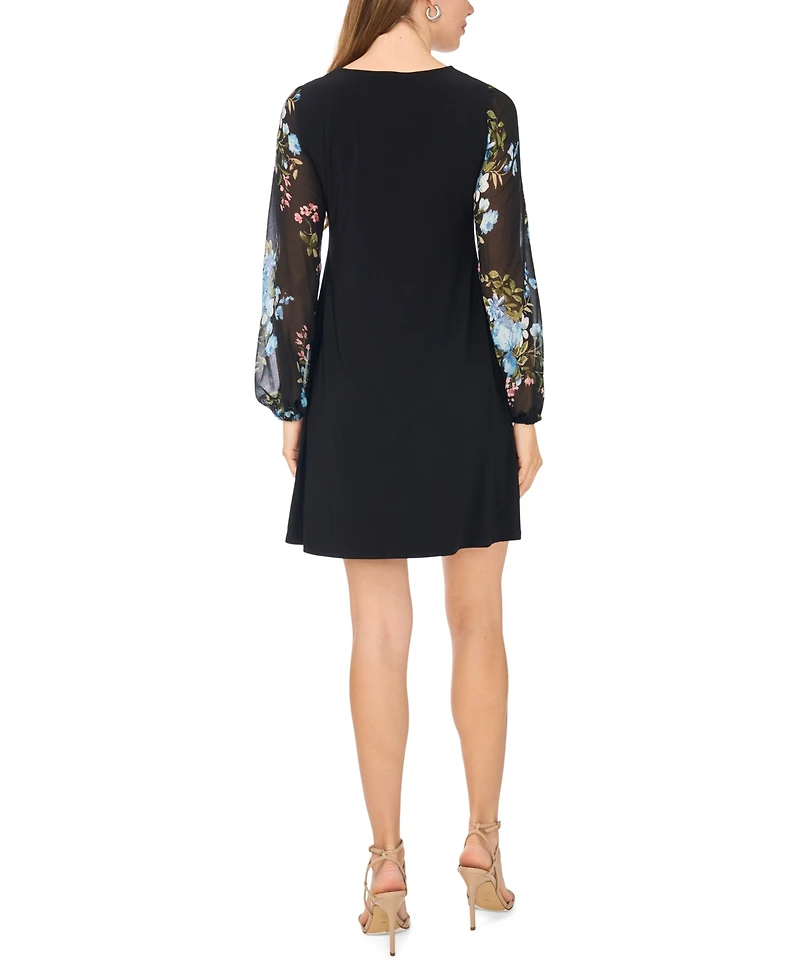 Msk Women's Crew Neck Dress