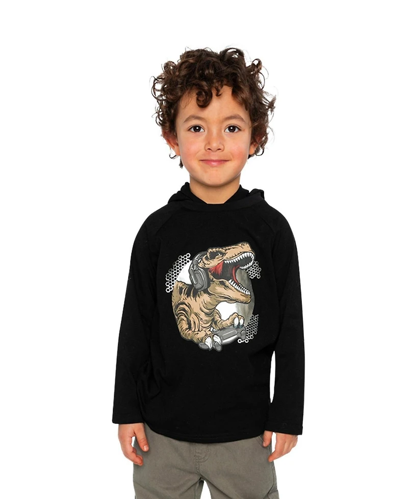 Deux par Little and Big Boy 6-12 Raglan Hooded T-Shirt