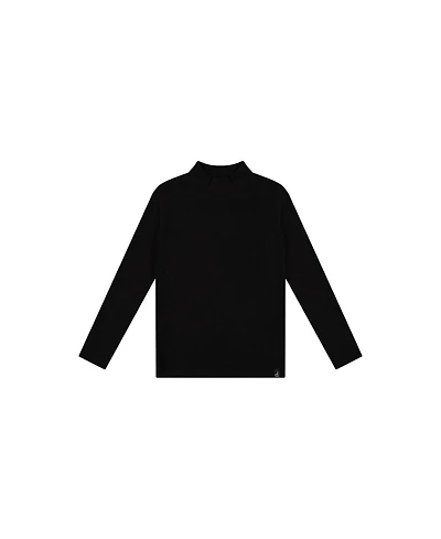 Deux par Big Girls 6-14 Brushed Rib Mock Neck Top