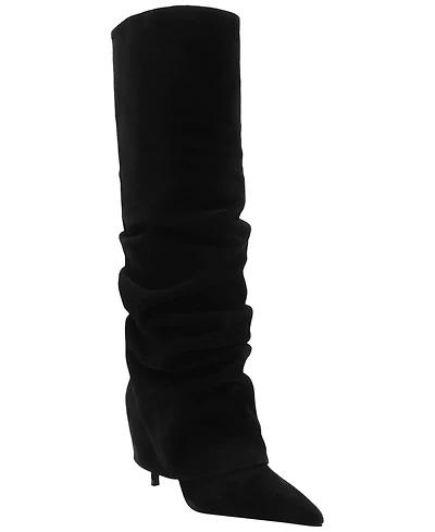 Schutz Women's Mikki Up Cloak Heeled Dress Boots