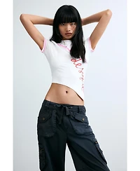 Desigual Women's Cargo pants 100% cotton