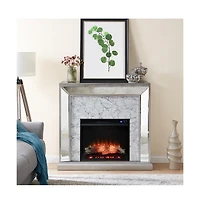 Augusta Home Trandling Mirrored Electric Fireplace