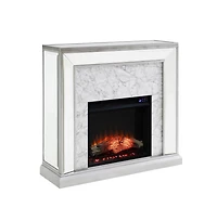 Augusta Home Trandling Mirrored Electric Fireplace