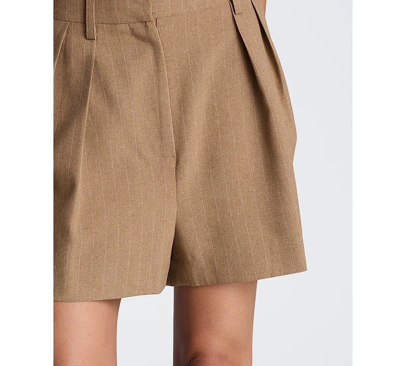 Kenneth Cole Women's High-Rise Pleated Shorts