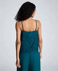 Kenneth Cole Women's Textured Chevron Crop Camisole