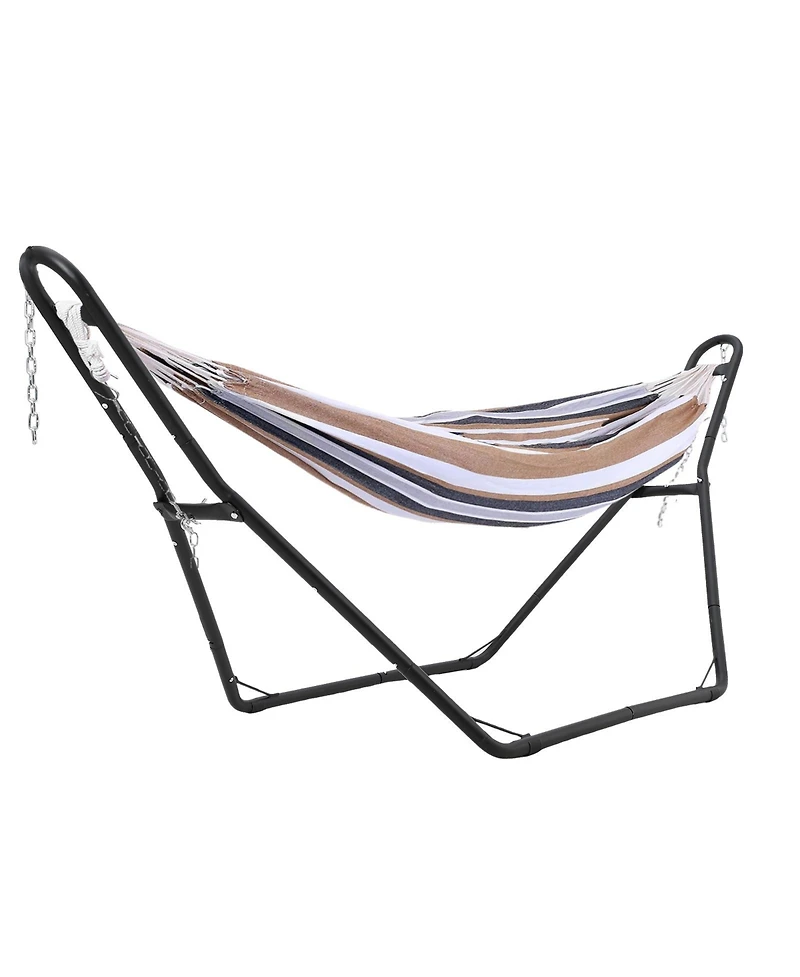 GarveeLife Heavy-Duty Steel C-Stand for Hanging Egg Chair or Hammock Collapsible Portable 330 lbs Capacity 360degree(s) Rotation Weather-Resistant