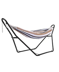 GarveeLife Heavy-Duty Steel C-Stand for Hanging Egg Chair or Hammock Collapsible Portable 330 lbs Capacity 360degree(s) Rotation Weather-Resistant