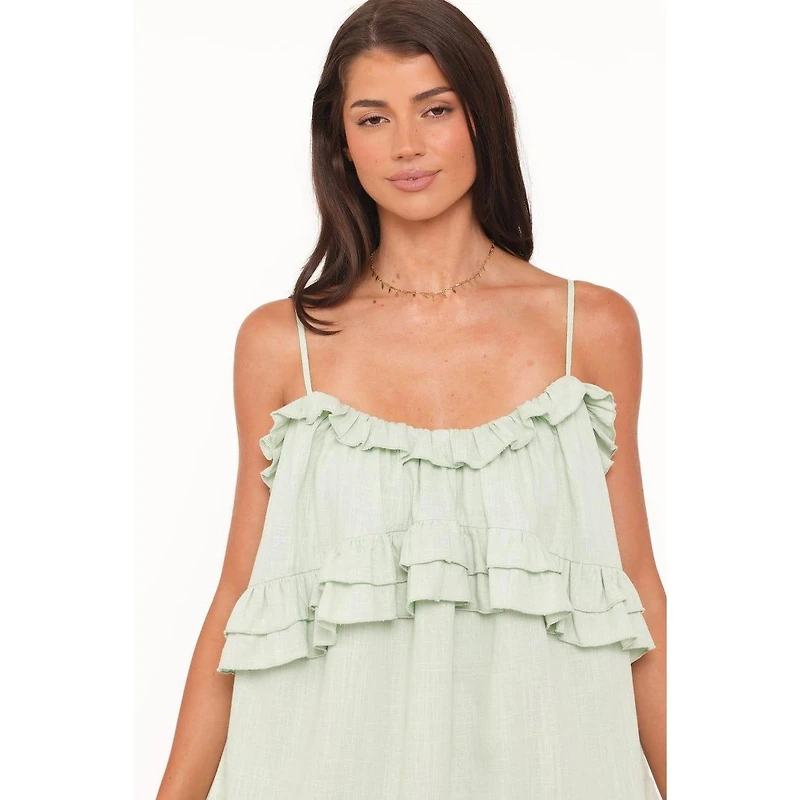 Petal and Pup Women's Angie Ruffle Mini Dress