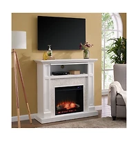 Augusta Home Nobleman Media Fireplace with Tile Surround