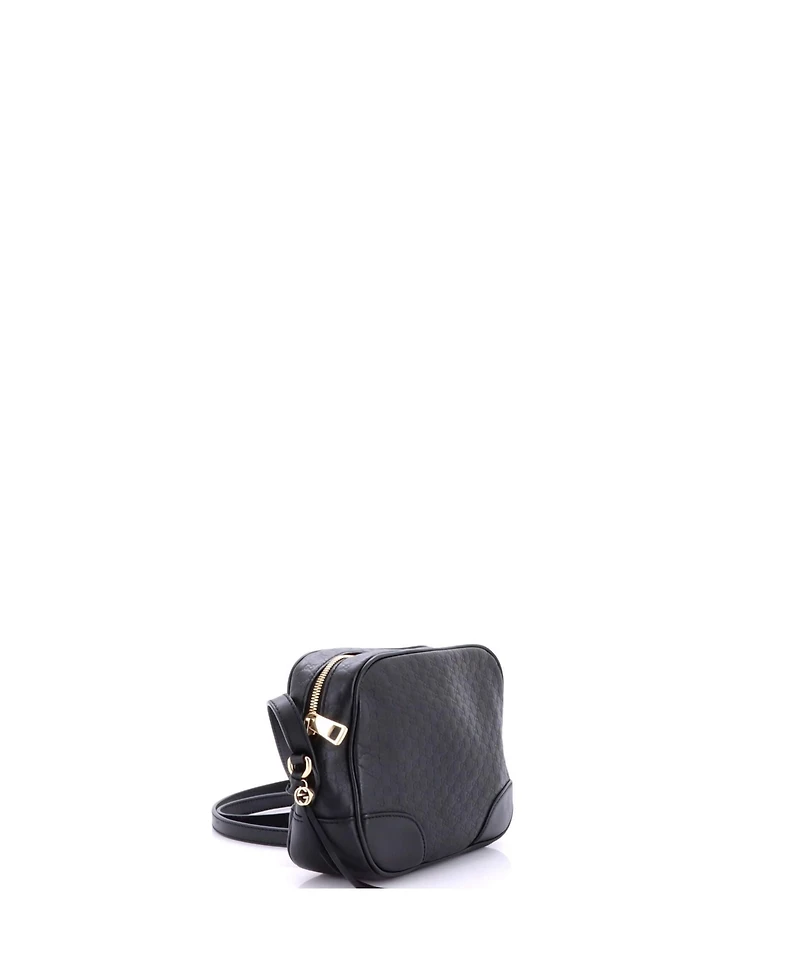 Pre-Owned Gucci Mini Bree Disco Crossbody Bag Microguccissima Leather