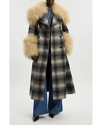Karen Millen Women's Double Breasted Belted Midi Coat