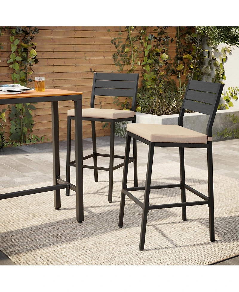 Pellebant Outdoor Indoor Barstools with Cushion