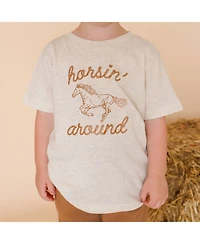 Sweet Wink Little Boys 5-8 Horsin' Around Western Short Sleeve T-Shirt
