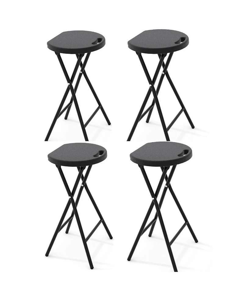 gaomon Piece Inch Ourdoor Folding Stool, Folding Bar Stool with Handle for Outdoor Indoor Kitchen Home Bar