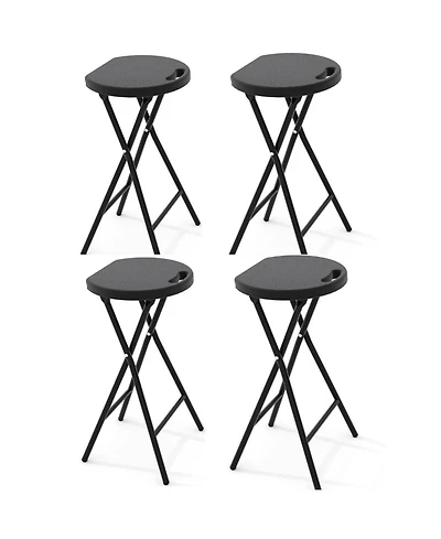 gaomon Piece Inch Ourdoor Folding Stool, Folding Bar Stool with Handle for Outdoor Indoor Kitchen Home Bar