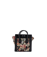 Pre-Owned Celine Nano Luggage Bag Printed Jacquard and Leather