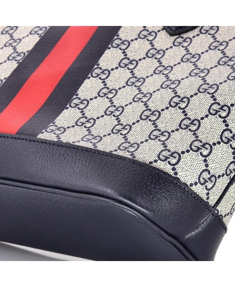 Pre-Owned Gucci Small Ophidia Open Shopping Tote Gg Coated Canvas