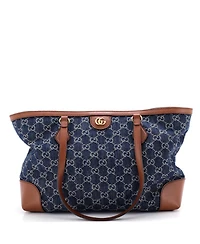 Pre-Owned Gucci Medium Ophidia Shopping Tote Gg Denim