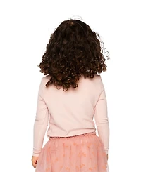 Deux par Toddler Girl 2T -5T Brushed Rib Mock Neck Top