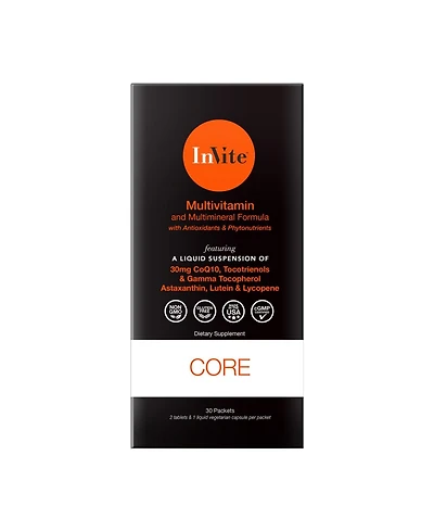 InviteHealth Core Foundation Multivitamin 30 Day VitaPak Regimen 2 Tablets and 1 Vegetarian Capsule per VitaPak