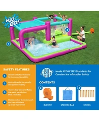 Bestway H2OGO! Bouncin' Bay Kids Inflatable Mega Water Park Outdoor Splash Pool