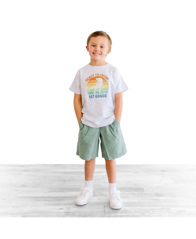 Sweet Wink Big Boys Ready to Crush First Grade Short Sleeve T-Shirt