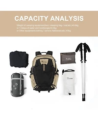 Mountaintop 30 Liter Hiking Backpack Men Women Camping Backpack Lightweight Trekking Travel Backpacks for Climbing Skiing Cycling