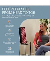 LifePro Red Light Therapy Panel for Face and Body – Near Infrared Light Device for Relaxation and Wellness, Portable and Stable Design