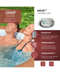 Coleman Ponderosa AirJet Round Inflatable Hot Tub w/ EnergySense Cover