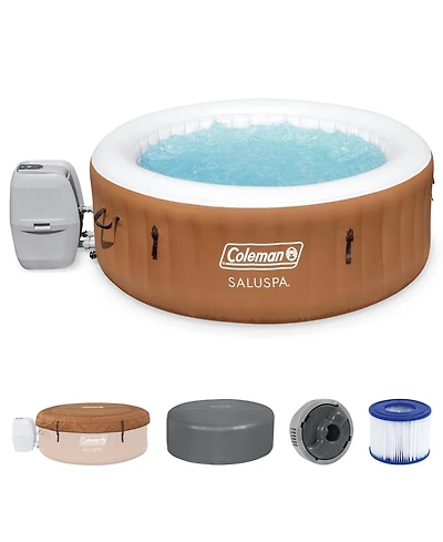Coleman Ponderosa AirJet Round Inflatable Hot Tub w/ EnergySense Cover