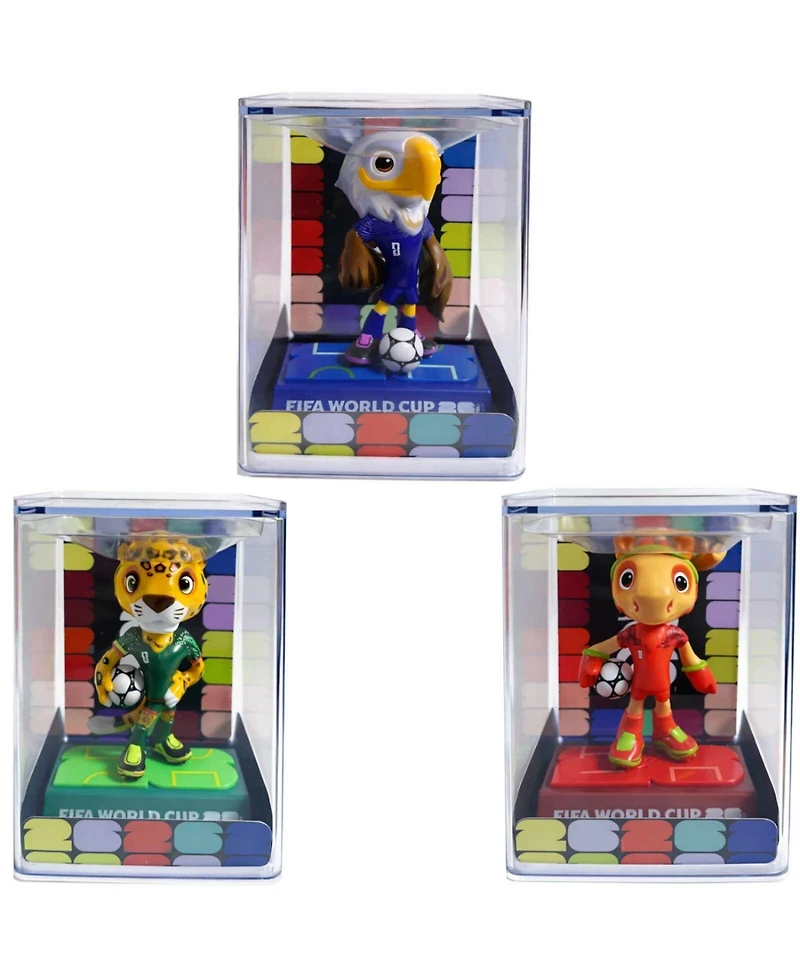 Fifa 2026 World Cup Official Licensed Mascot Figurine Set of 3 Maple, Zayu and Clutch Collectible Soccer Figures 9cm