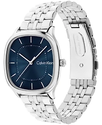 Calvin Klein Men's Ck Shape Silver-Tone Stainless Steel Bracelet Watch 37mm