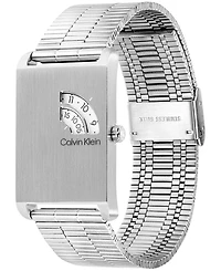Calvin Klein Men's Dapper Silver-Tone Stainless Steel Mesh Bracelet Watch 24mm