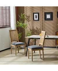 Streamdale Furniture French Country Cane Back Dining Chairs Set