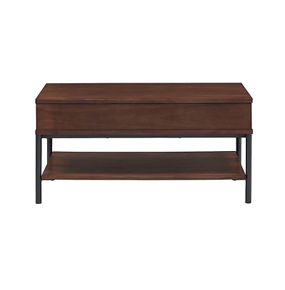 iNSPIRE Q Finish Lift-Top Coffee Table With Metal Base