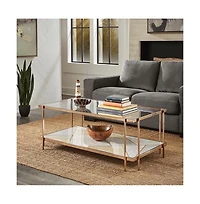 iNSPIRE Q Champagne Gold Coffee Table