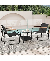 Sugift Patio Furniture Set Outdoor Bistro Conversation Set