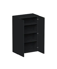 Boyel Living Standard Wall Cabinet 2 Door 3 Shelves, Ready to Assemble Kitchen Cabinet with Solid Wood Frame, Soft-Close Slides and Hinge