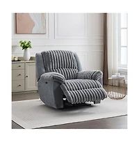 Clihome Power Recliner Chair Fabric Two Tones