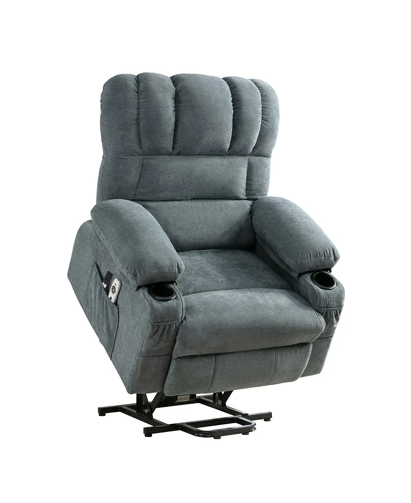 Clihome Power Electric massage lift recliner chair, suitable for the elderly, with heating and vibration functions, Usb