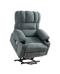 Clihome Power Electric massage lift recliner chair, suitable for the elderly, with heating and vibration functions, Usb