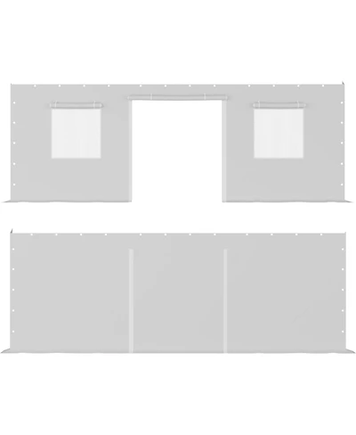 gaomon Heavy Duty Carport Sidewalls - 180G Pe Fabric, Weatherproof and Uv Protection - Fits 10' x 20' and 13' x 20' Frames