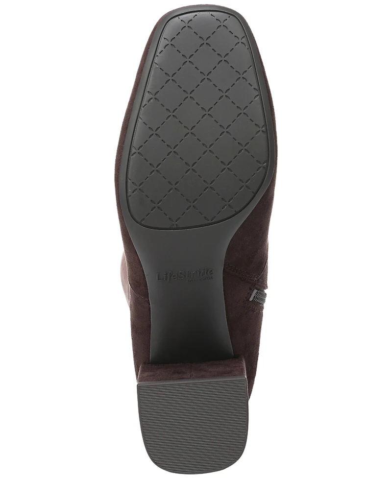 LifeStride Women's Cohen Wide Calf Zipper Tall Boots