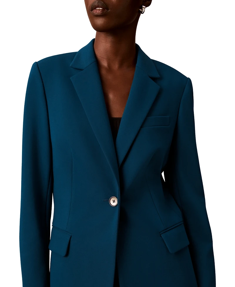 Calvin Klein Petite One-Button Notch Collar Jacket