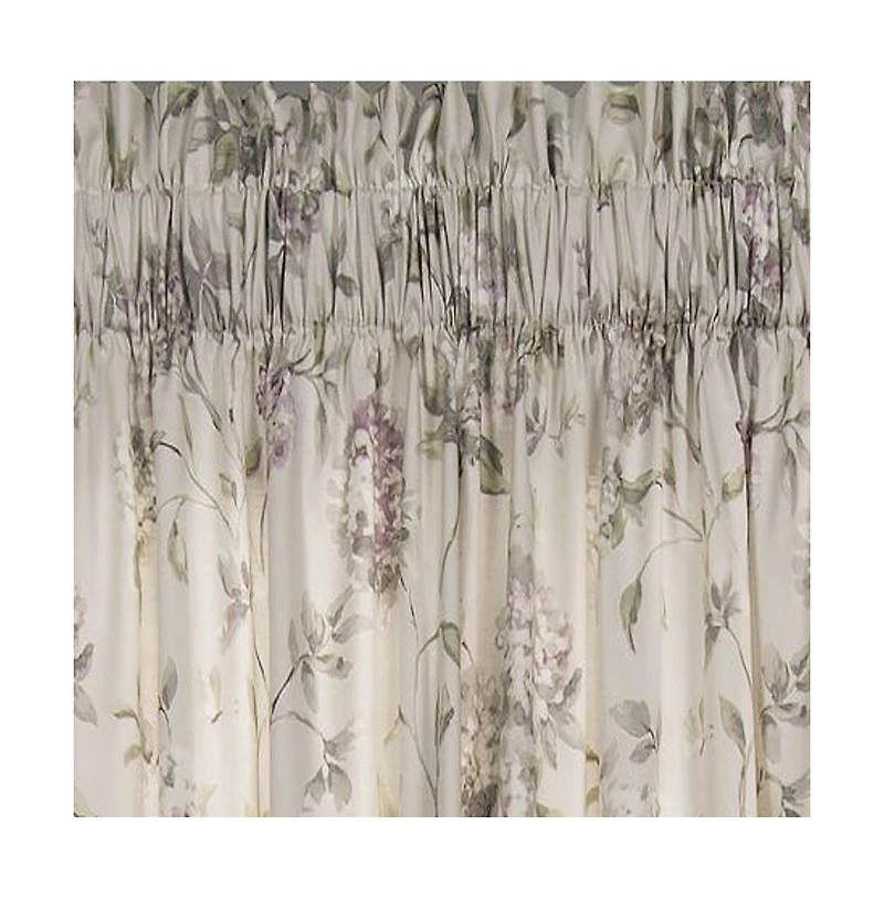 Ellis Curtain Abigail Room Darkening Blackout Tailored Window Valance 80" x 15" Lilac